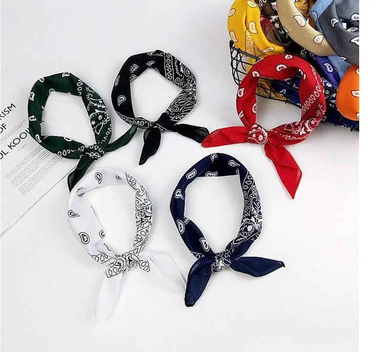 Unisexe coton mélange Hip Hop Bandana chapeaux bandeau de cheveux écharpe cou bracelet de poignet bande tête magique carré écharpe 236I