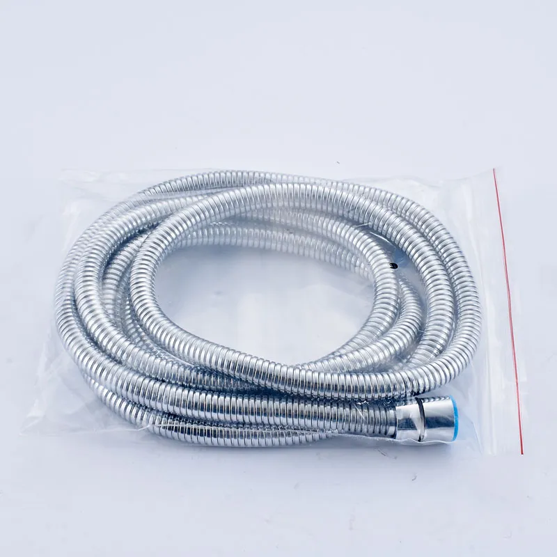 Stainless Steel 3M Flexible Shower Hose Bathroom Water Hose Replace Pipe Chrome Brushed Nickel283g