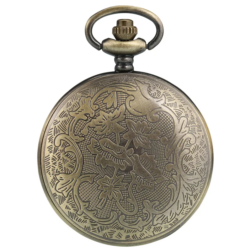 Steampunk Antique Cowboy Design Men Quartz Pocket Watch Analog wyświetlacz Zegarka Zegarki Zegarki Zegarki