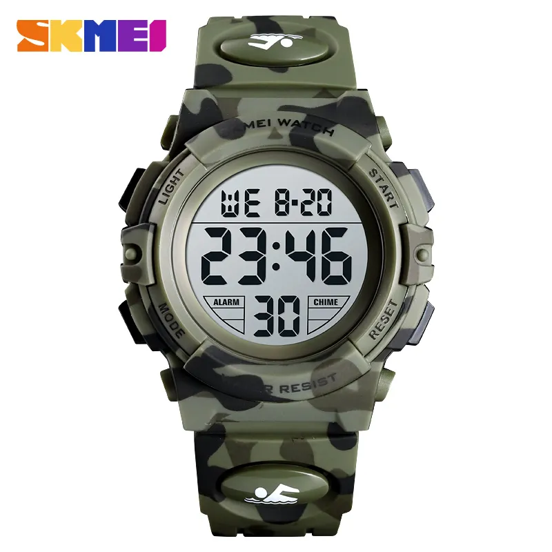 Skmei Digital Kids Watches Sport Colorful Display Children Wristwatches Alarm Clock Boyes Reloj Watch Relogio Infantil Boy 1548258G