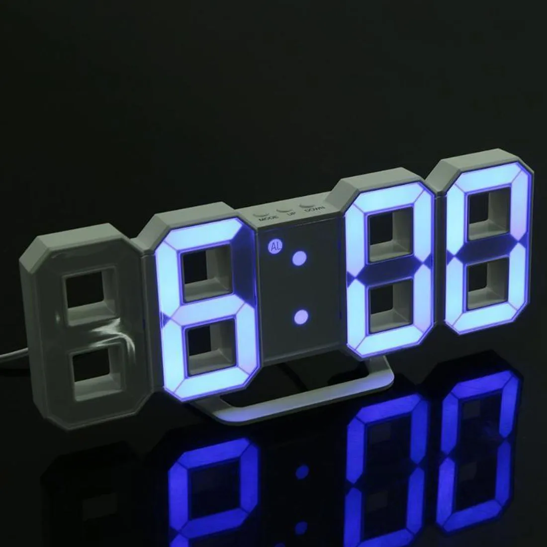 현대 시계 디지털 LED 테이블 스누즈 데스크 벽 시계 24 또는 12 시간 디스플레이 메커니즘 알람 Y2001098795085