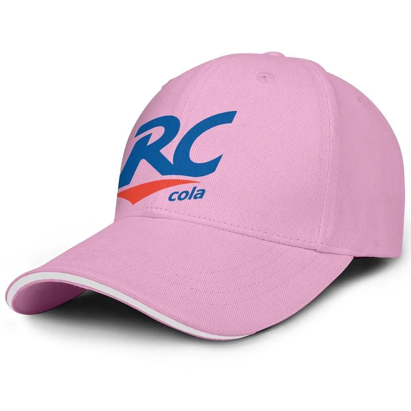 Unisex RC Cola 로고 패션 야구 야구 샌드위치 모자 맞춤형 트럭 운전사 모자 로얄 크라운 드링크 아메리칸 플래그 로고 화이트 대리석1202752