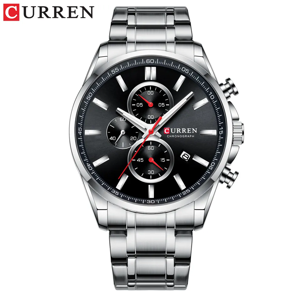 Nouveau CURREN Top marque de luxe hommes montres Auto Date horloge mâle sport montre en acier hommes Quartz montre-bracelet Relogio Masculino192x