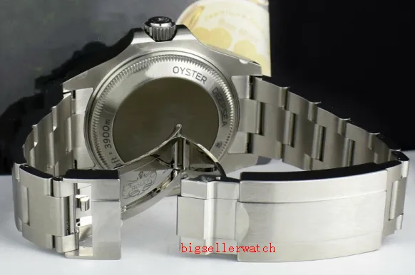 Neue Herrenuhr Deep Ceramic Lünette Sea-Dweller 126660 44 mm Stanless Steel Glide Lock Verschluss Automatische mechanische Uhren Chrono268Y