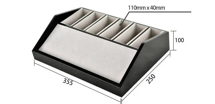 Läderbälteshow rack trälåda 6 8 celler bältförvaring hållare hylla trä fodral för bältes display stativ bordsgarderob skåp2549