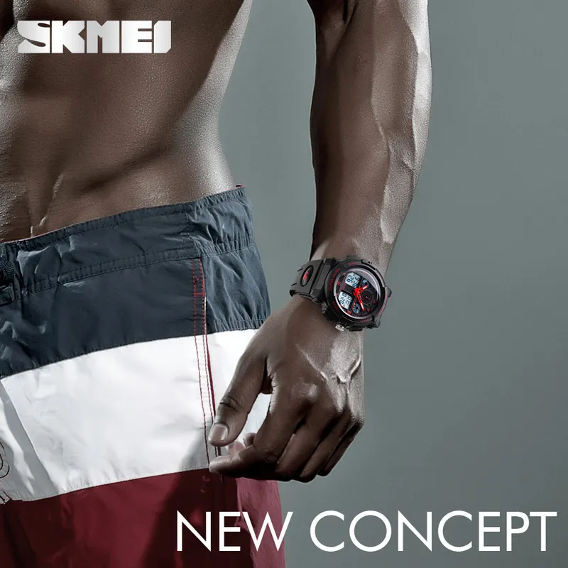 Camiseta nueva de lujo para hombre, relojes Skmei impermeables, reloj Digital barato, relojes deportivos de es, orologio di lusso254N, 2020