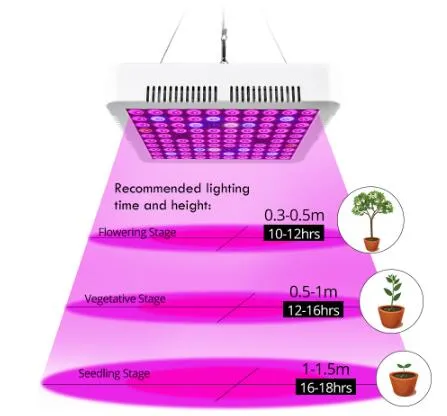 Lampada leggera a LED a LED a spettro completo da 300 W pianta alimentario interno fiore di frutta verdure idroponica Sistema coltiva in tenda fitolampy250j