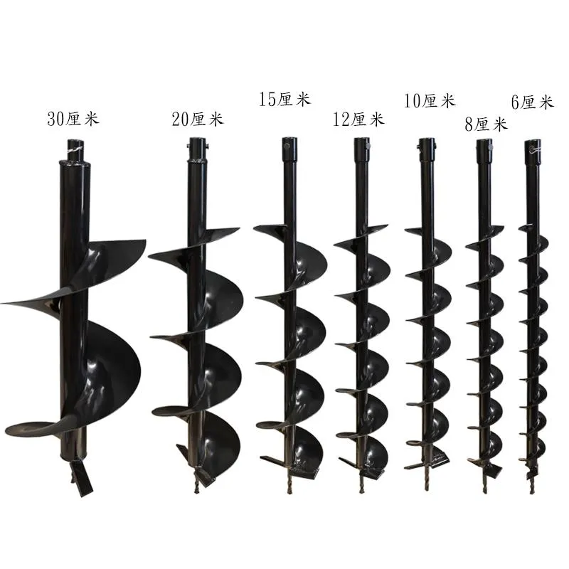 Ny modell Garden levererar diameter 40mm 60mm 80mm Single Blade Earth Auger Borrbitar som gräver hål i markutbyte delar259T