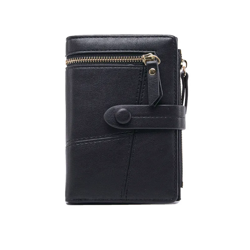 Orginal Design Dames RFID Blokkerende kleine portefeuilles Compacte Bifold lederen pocket portemonnee dames mini portemonnee met ID Window289T