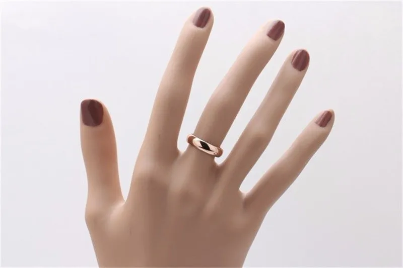 Originele Echte Puur Gouden Ringen Voor Vrouwen en Mannen Met 18KGP Stempel Top Kwaliteit Rose Gouden Ring Sieraden Gift hele R050303d