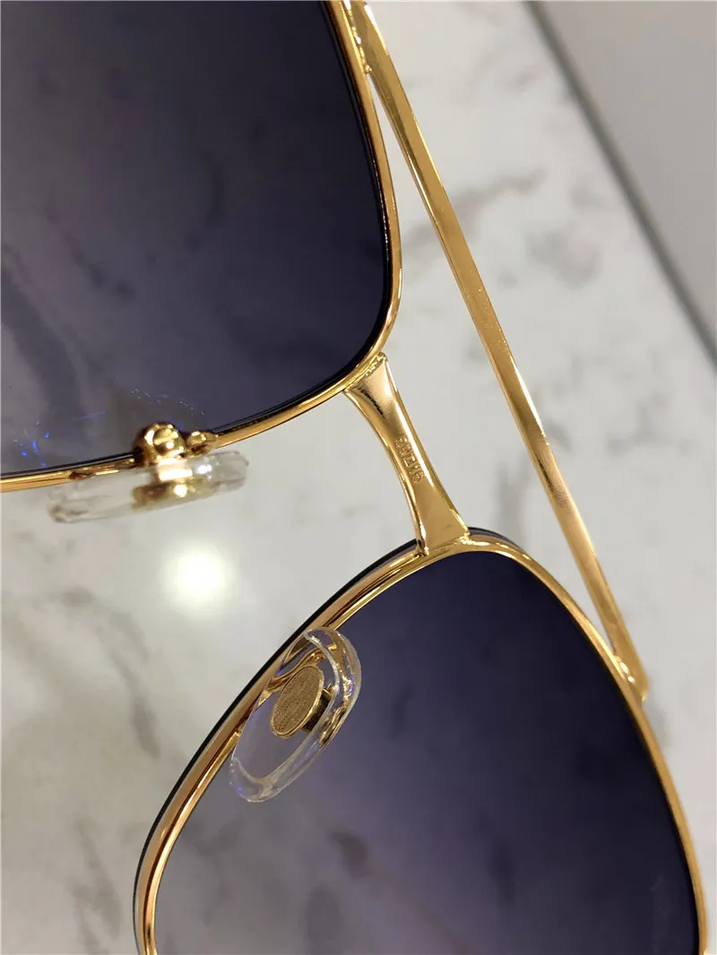 lunettes de soleil design de mode 0198 monture en métal carré avec cuir rétro avant-garde style pop simple qualité supérieure lunettes entières310l