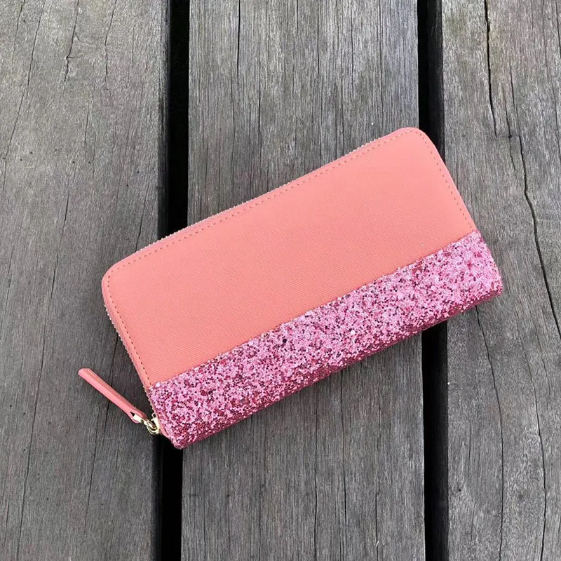 Pink Sugao Designer Tourse Women Portfel Ksbrand Card Holder 2020 Nowe portfele mody długie style Lady Clutch torebki pu skóra Wholes275m