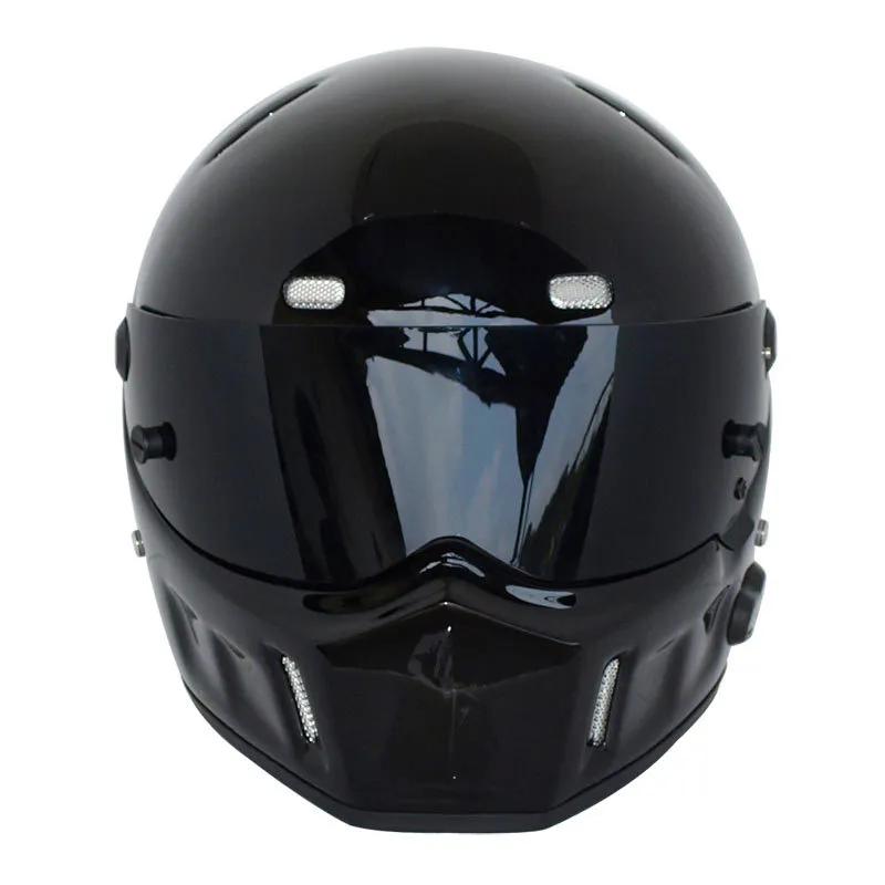 オートバイフルヘルメット秋の冬の暖かいカートレーシングガラスライディングモトクロスヘルメットユニセックスATV1ブラックエレガントブラックホワイト8335999