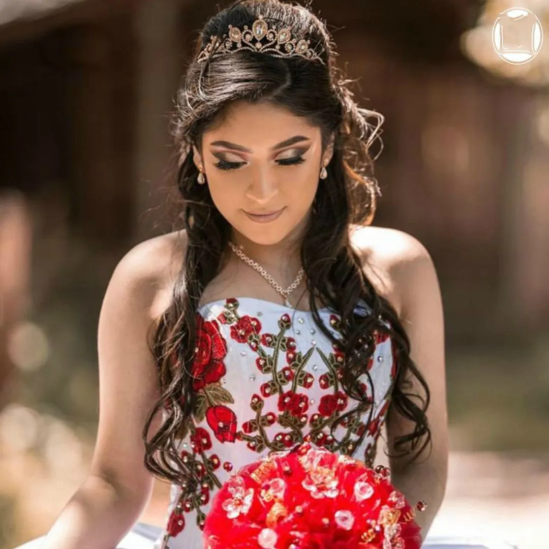 Sweet 16 Abiti Quinceanera Fiore Applique In Rilievo vestido 15 anos Formale Messicano abiti quincea era 2020 Prom Dress270L