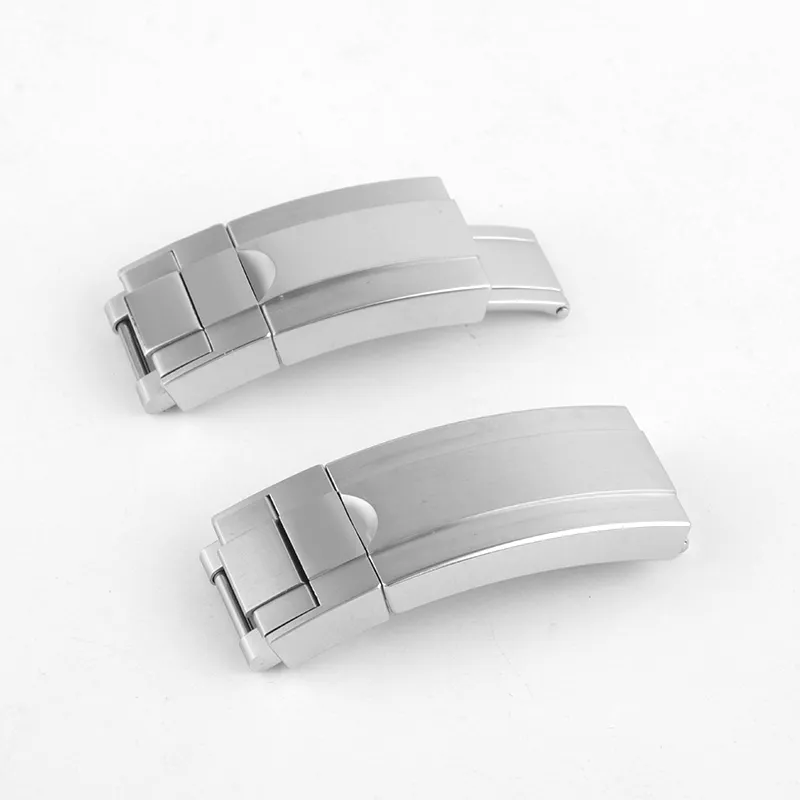 ST9 Glide Lock Hoge kwaliteit horlogebanden Rubberen gespsluiting roestvrij staal 16,9 mm goud zilver roségoud voor onderzeeërhorloge Oyster268w