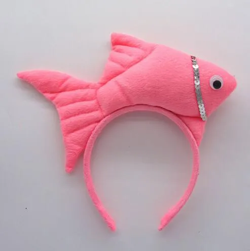 Animal océan mer poisson bandeau enfants adultes garçon fille Cosplay chapeaux fête d'anniversaire cheveux accessoires Halloween noël GB4572432