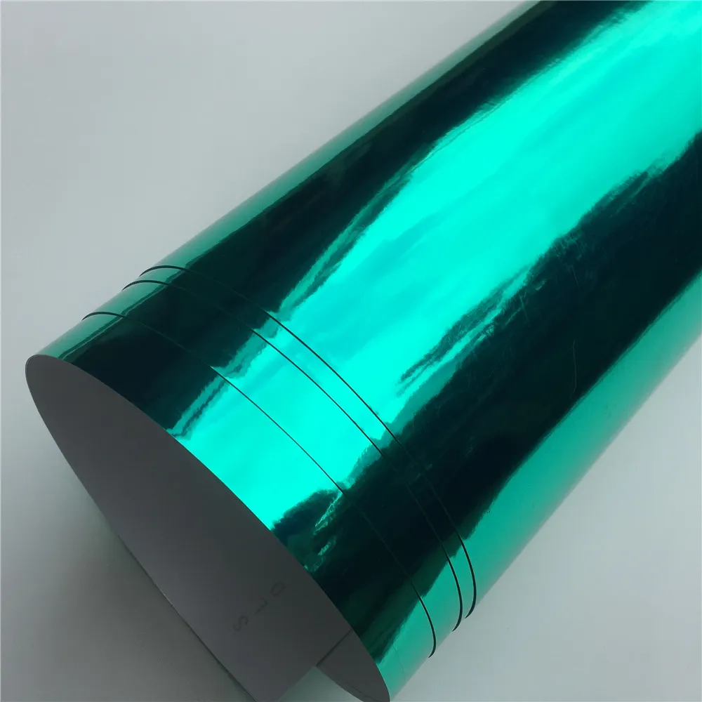 High Quality Flexible Mirror Chrome Tiffany Blue Vinyl Wrap Film Air Bubble Car Wrapping Foil Size1 52 x 18m Roll297g