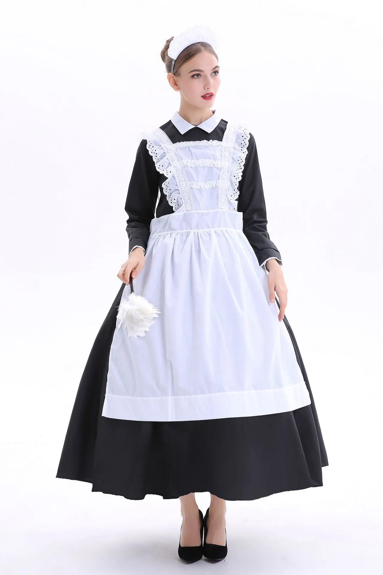 cosplay Franse landhuis meid kostuum roljurk Volwassen Victoriaanse meid arme boer dienaar Fancy Dress Franse Wench Manor Maid Costume223J