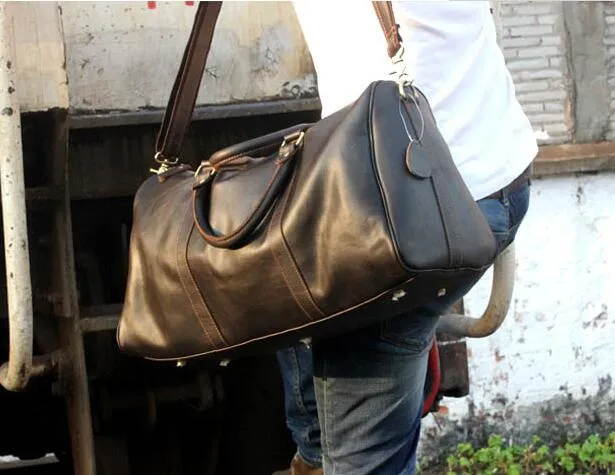 Высококачественные мужские модная сумка для дафшей черные нейлоновые туристические сумки Мужские борьбы с багажом джентльменские деловые сумки с плечам 54cm239g