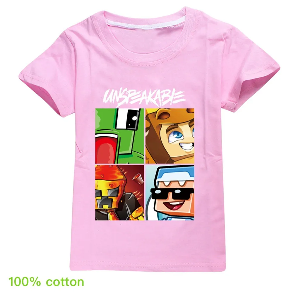 Mignon enfant dessin animé t-shirt pop jeux t-shirts hauts pour 2-16 ans enfant garçons filles été hauts vêtements survêtement 2903301