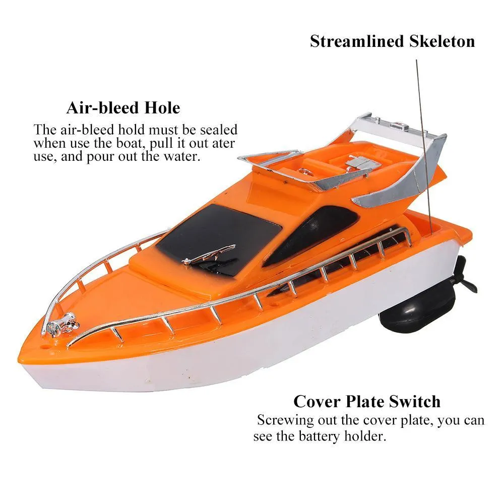 Electric Toy Boat Remote Control Twin Motor High Speed ​​Boat Children Outdoor RC Racing Boat Kid Children Toy Gifts MX20041440547618719732