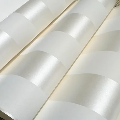 Rouleau de papier peint Non tissé à rayures blanches, papier peint classique à rayures scintillantes, papier peint 3d blanc pour décoration de maison, 2366
