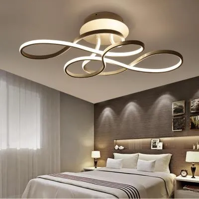 LED-Deckenleuchte, moderne Lampe, Deckenleuchten für Wohnzimmer, Schlafzimmer, Deckenlampe, dimmbar mit Fernbedienung, lampara led techo2899