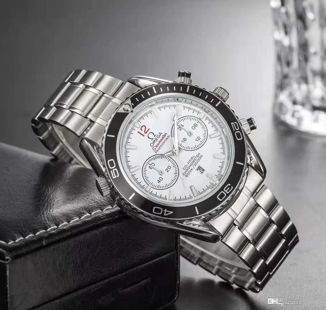 Nieuwe roestvrijstalen top luxe mode heren polshorloges ontwerper populaire quartz horloge sport militaire heren horloges reloj muje
