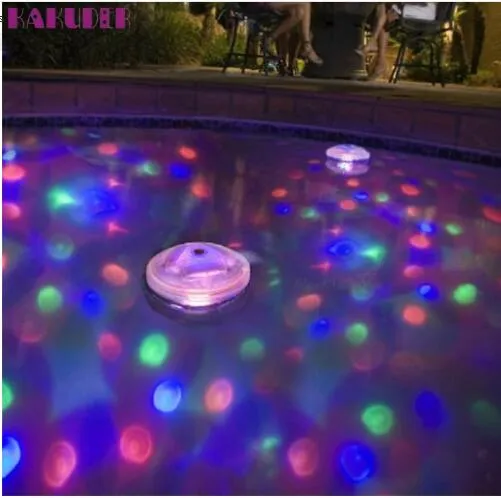 Свет для бассейна Плавающий подводный светодиодный светильник для дискотеки Светящееся шоу Бассейн Ванна Спа-лампа lumiere disco piscine211D