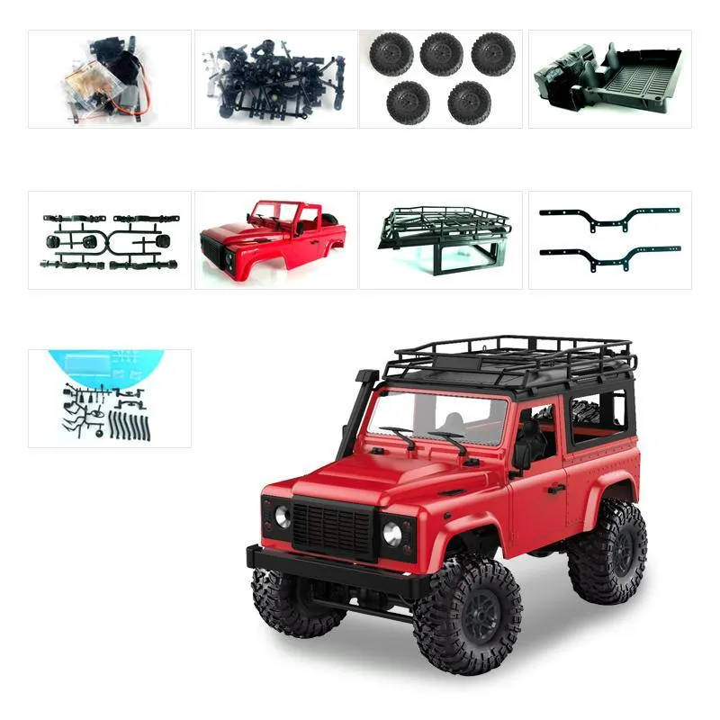 112 24G Remote Control High Speed Off Road Truck Vehicle Toy RC Rock Crawler Buggy Climbing Car for PICKCAR D90 Kid Boy Toys Y203955098
