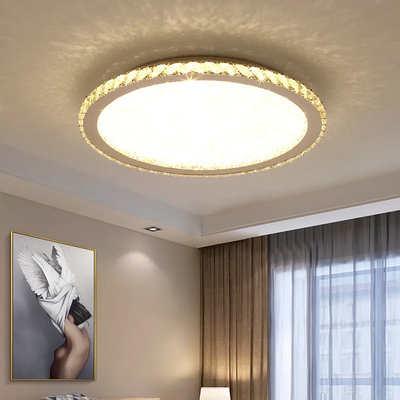 Plafondlampen moderne creatieve led kroonluchters lamp ronde gecontracteerde huis eetkamer decoratie255a