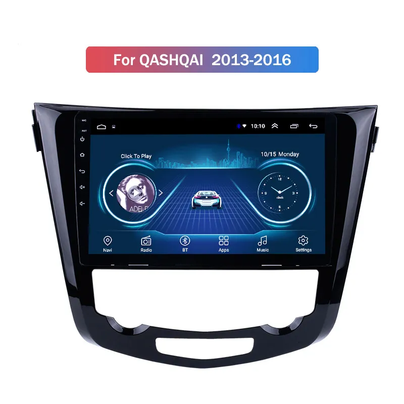 10.1 inç Android Araba Video DVD Nissan Qashqai için GPS Gezinme 2013-2016 Multimedya Radyo Sistemi