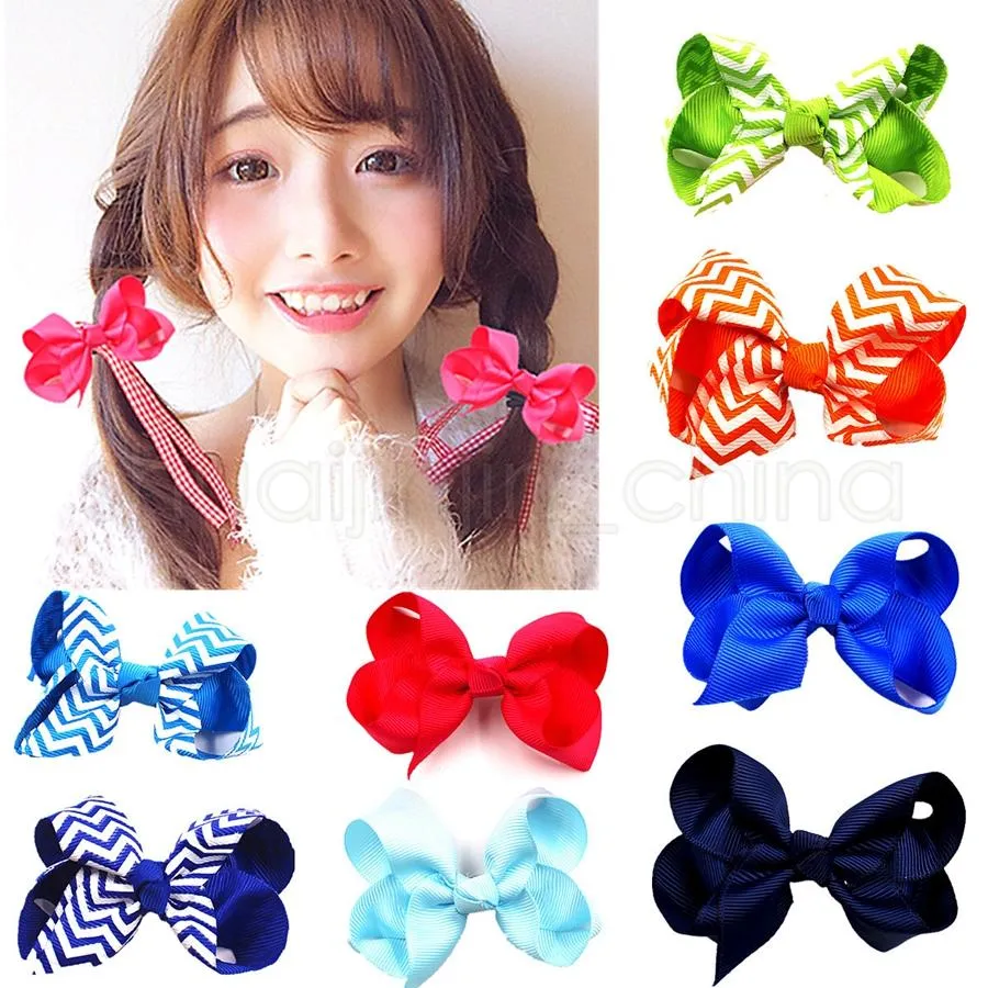 Baby Stripe Bow Forcine ragazze Mini Designer Bowknot Fermagli capelli Horquillas Para El Pelo Baby Stripe Barrettes da viaggio Forcina feste