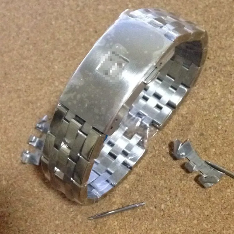Haute qualité 19mm 20mm PRC200 T17 T461 T014430 T014410 bracelet de montre pièces de montre bande mâle bracelets en acier inoxydable massif straps287Z