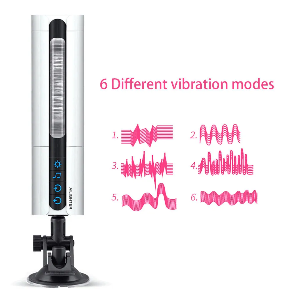 OLO Intelligente Voice Verwarming Zuigen Masturbatie Cup Vibrerende Orale Vliegtuigen Cup Deep Throat Mannelijke Masturbators Seksspeeltje voor Man T3285963