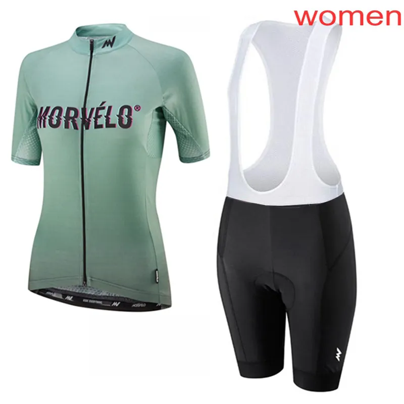 Ropa ciclismo MORVELO frauen radfahren Jersey anzüge sommer kurzarm fahrrad tragen set bicicleta triathlon sport uniformes kits Y21031825