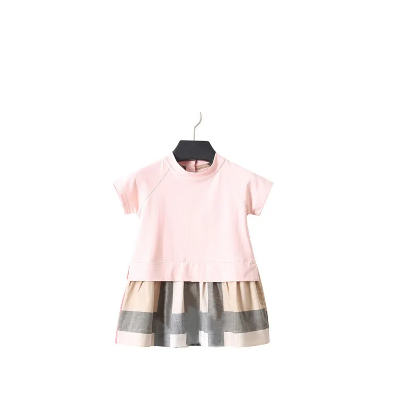 Robe de fille 2019 Nouvelles robes de bébé Stripe d'été à manches courtes à manches princesse femelle bébé vêtements d'été vêtements pour filles Y2006239685875