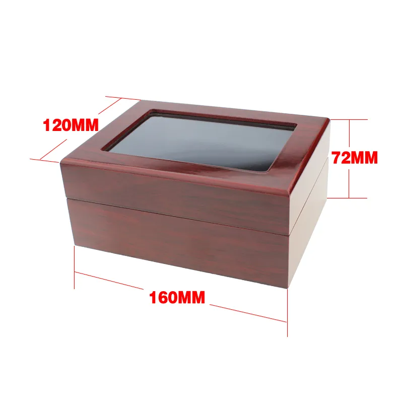 Top Grade 1 4 5 6 Holes New Championship Rings Box in Jewelry Packaging & Display Red Wooden Jewelry Box For Ring Display333L