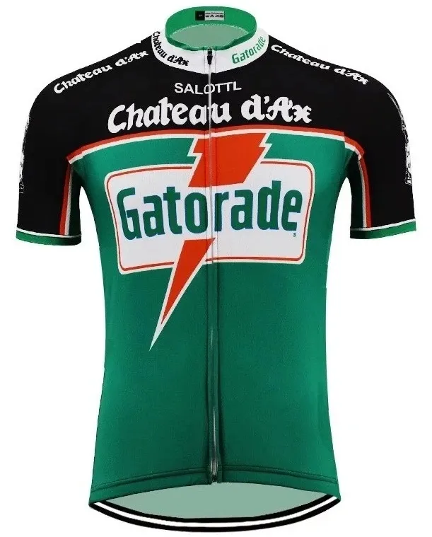 2022 Chateau d'Ax Gatorade Pro Bicycle Team Short Sleeve Maillot Ciclismo Men's Cycling Jersey Summer Breattable Cycling225p