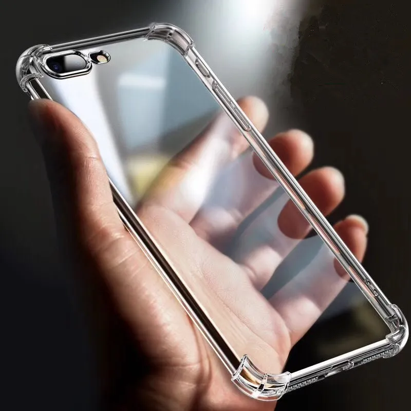 1.5mm TPU Cases Shock Absorption Soft For Iphone 13 12 Mini 11 Pro XS MAX XR 8 7 6s Plus se