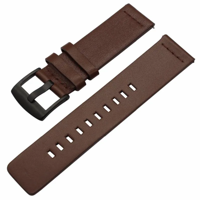 Watch Bands Italian Oily Leather WatchBand 20mm 22mm for Galaxy 42mm 46mm SM-R810 R800クイックリリースバンドスポーツリスト2350