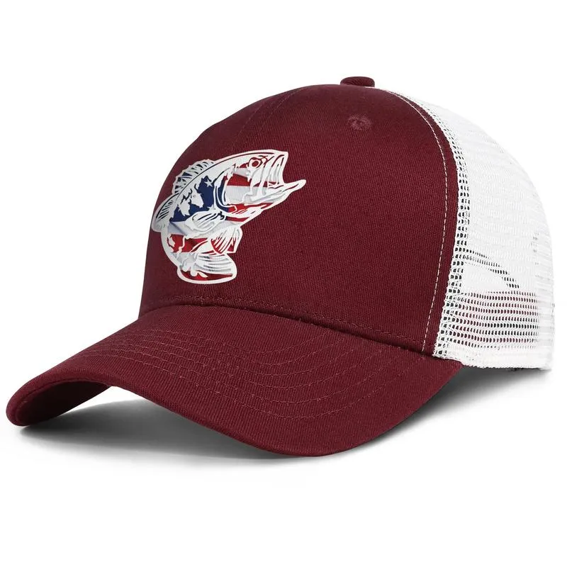 Bass Pro Shop pour hommes et femmes réglable camionneur meshcap design blanc personnalisé casquettes de baseball uniques BASS Shops Brown Derby Lo218G