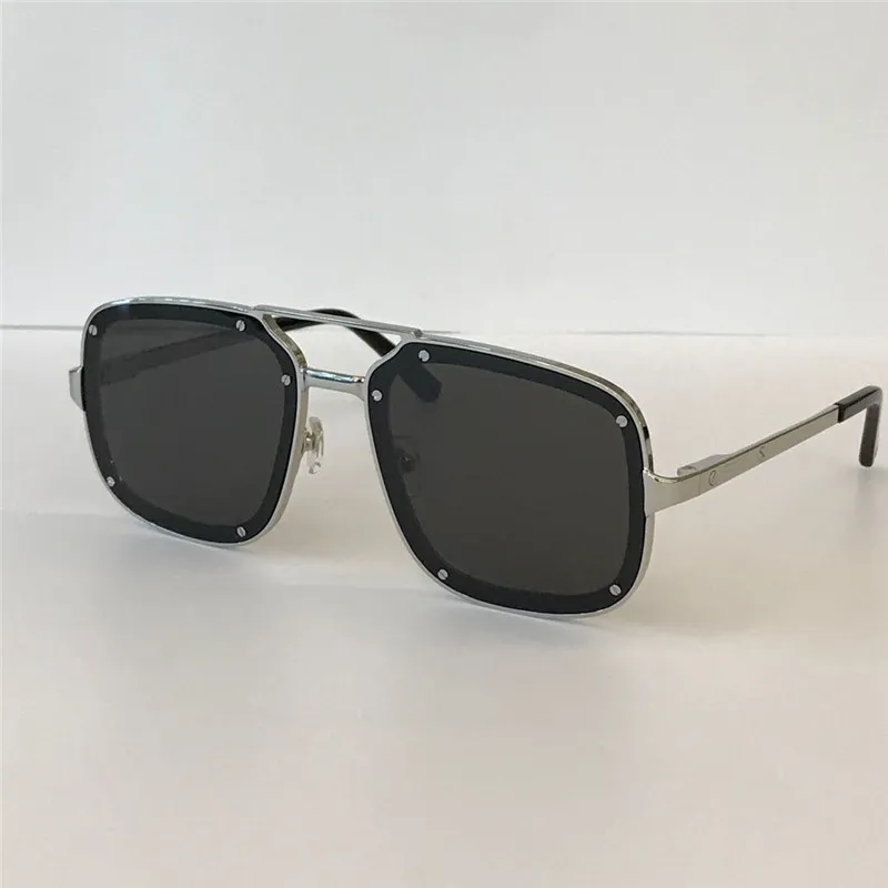 vintage zonnebril 0194 metalen vierkant frame eenvoudige zomer verkoopstijl uv400 outdoor beschermingsbril voor heren225b