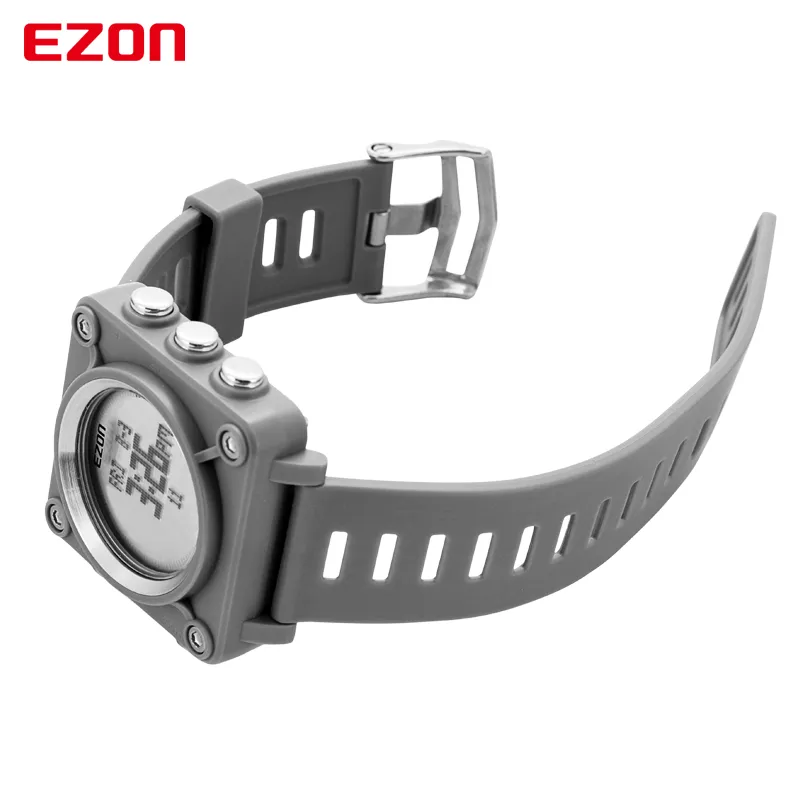 CWP 2021 EZON L012高品質のファッションカジュアルデジタルウォッチアウトドアスポーツ防水コンパスストップウォッチ腕時計の子供向け2425