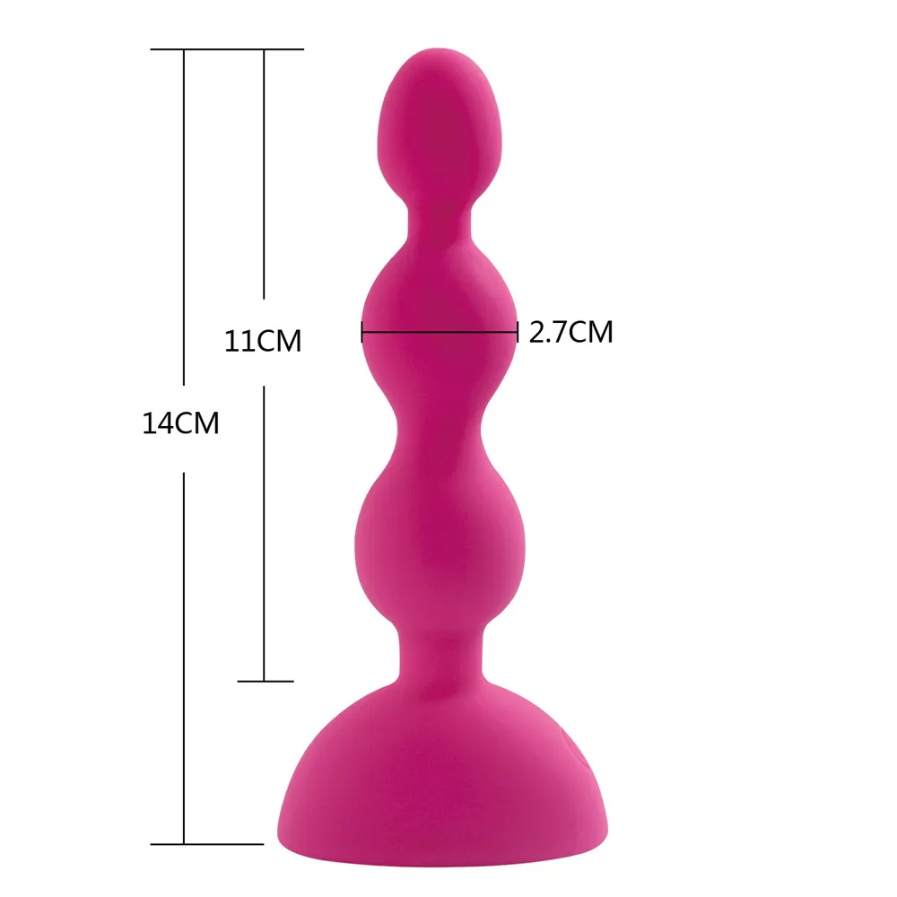 Anal Vibrator Sexleksaker för kvinnor Vibrerande analpärlor Plugg 10 Hastigheter Prostata Massager Trådlös fjärrkontroll G-Spot Vibration MX191228