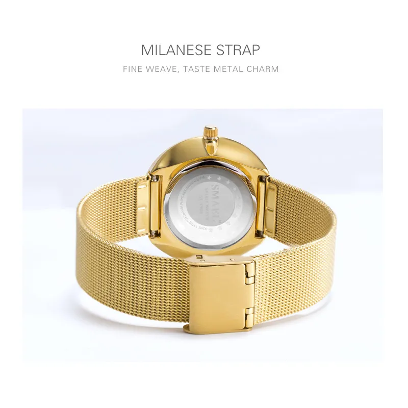 Reloj de mujer marca de lujo relojes SMAEL mujer Digital Casual relojes de pulsera de cuarzo impermeables relojes 1908 relojes para niñas impermeables 270k