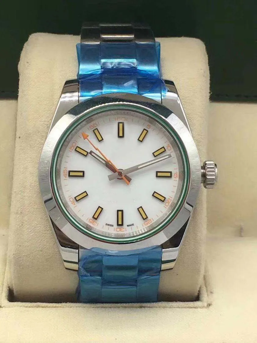 Sapphire Högkvalitativa modemän kvinnors klocka glödande fingerdatum mekaniska automatiska klockor rostfritt stål armband företag2289
