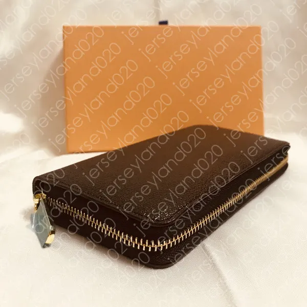 M60017 ZIPPY WALLET DESIGNER 최고 패션 여성의 긴 사라 지퍼 지갑 지갑 고급 카드 홀더 케이스 가방 클러치 코인 PUR230K