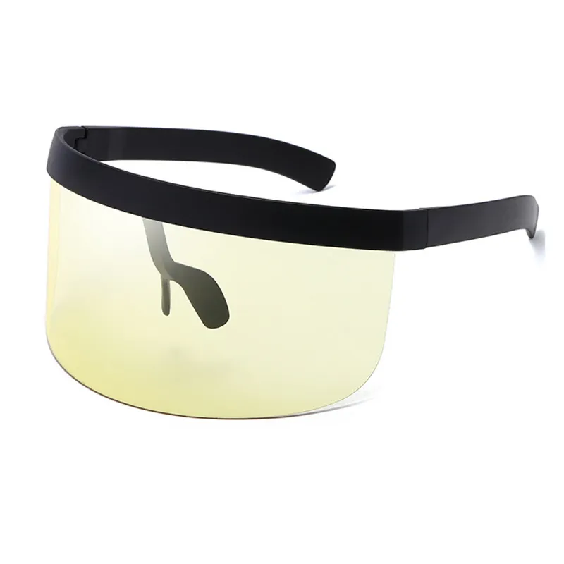 OEC CPO Mode Sonnenbrillen Frauen Männer Marke Design Goggle Sonnenbrille Großen Rahmen Schild Visier Männer Winddicht GlassesL148256J