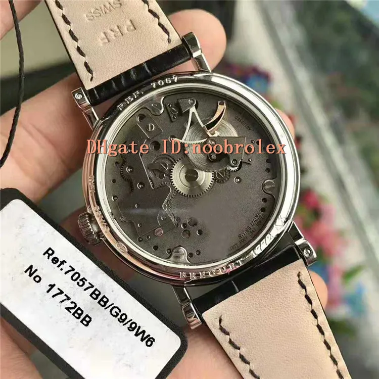 V2 TRADITION 7057BB Watch Swiss Automatic openworked Dial 316L Steel Case Power Reserve display Sapphire Crystal Super Water Resis218v